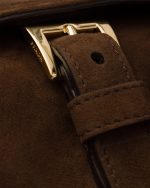 Prada Explore medium suede shoulder bag with flap - Image 4